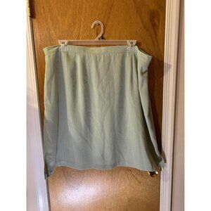 Fashion Bug Business Casual Skirt Plus Size 26/28 Womens Green